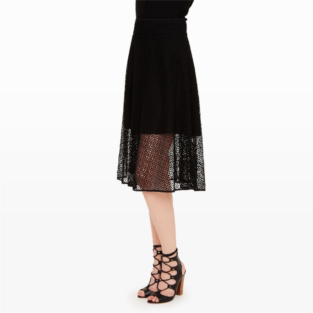 Club Monaco Elegant Black Midi Skirt